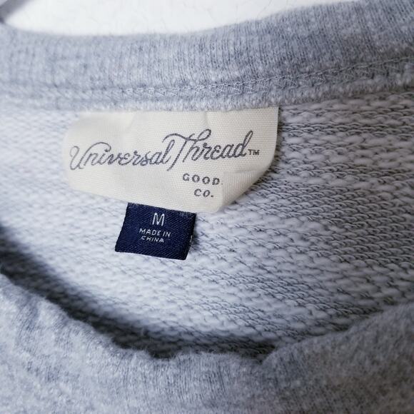 "Engage In Change" Gray 100% Cotton Cropped Sweatshirt - Universal Thread Size M - Picture 8 of 10